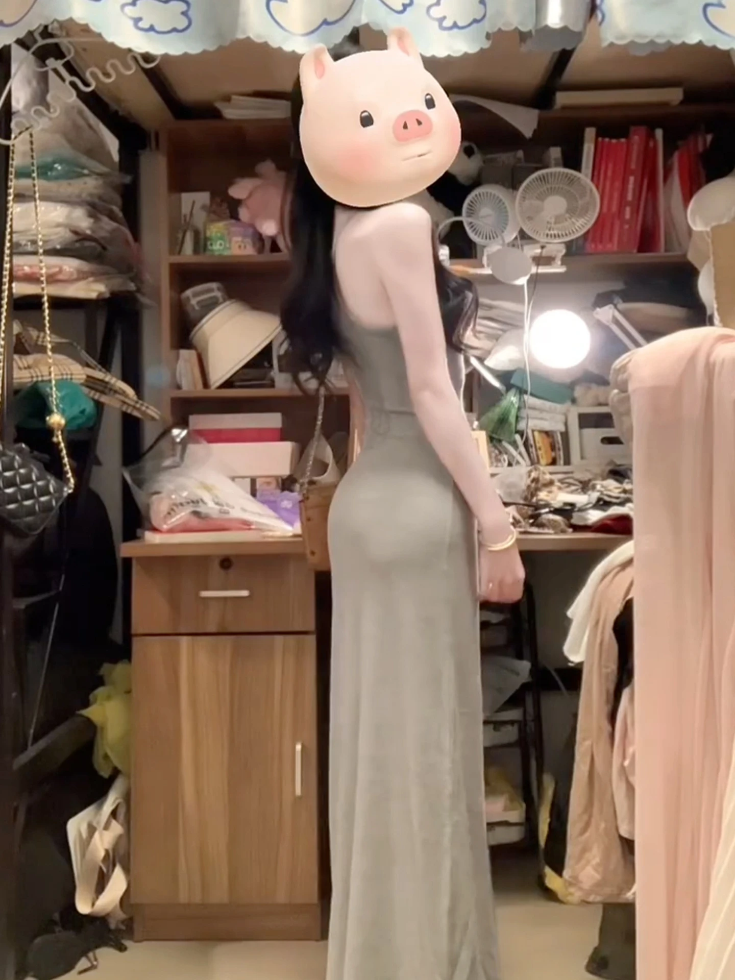 ay Strapl Bodycon Dr Dames Zomer 2025, Nieuwe Sle Lange Rok Hoge Taille Pure Kleur Japanse Zoete Sle Geen Sve