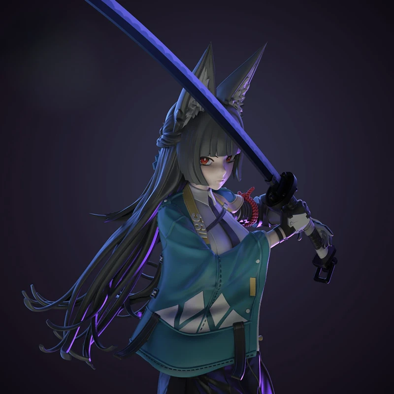25cm-3587-hoshimi-miyabi-3d-print-movie-character-model-kit-unassembled-unpainted-custom-jigsaw-puzzle-gk-figure