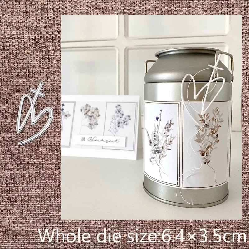 

Новый дизайн, металлическая трафаретная форма для вырезания, простые вырубные штампы в форме сердца, для скрапбукинга, вырезания из бумаги, для альбомов, открыток, тиснения