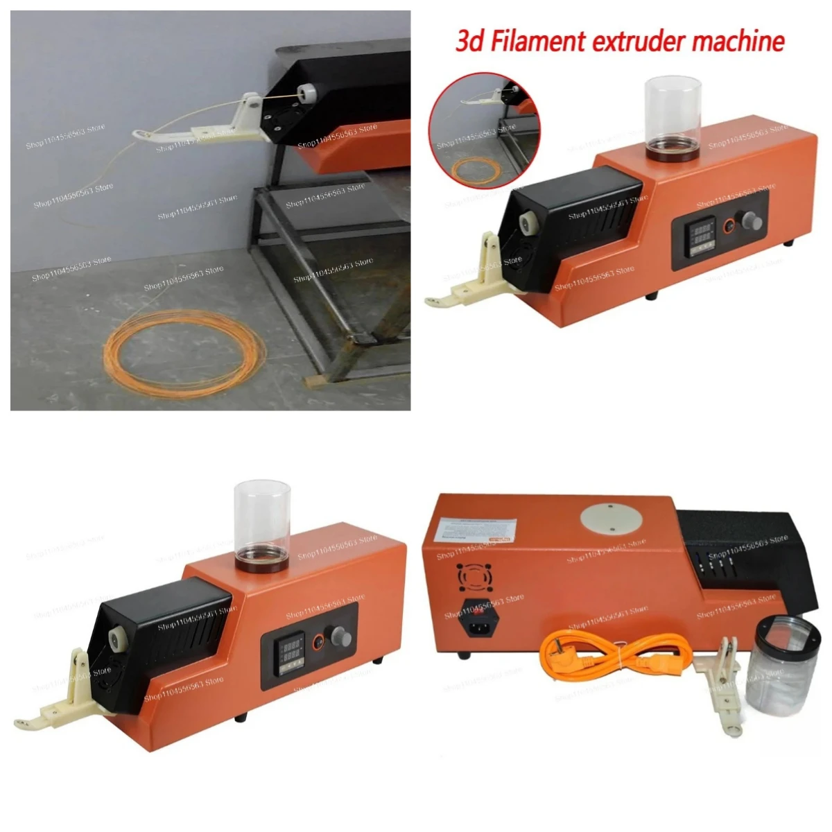 Desktop Filament Extruder & Spooler for 3D Printer Companion 1.75mm DIY Filament Maker Machine