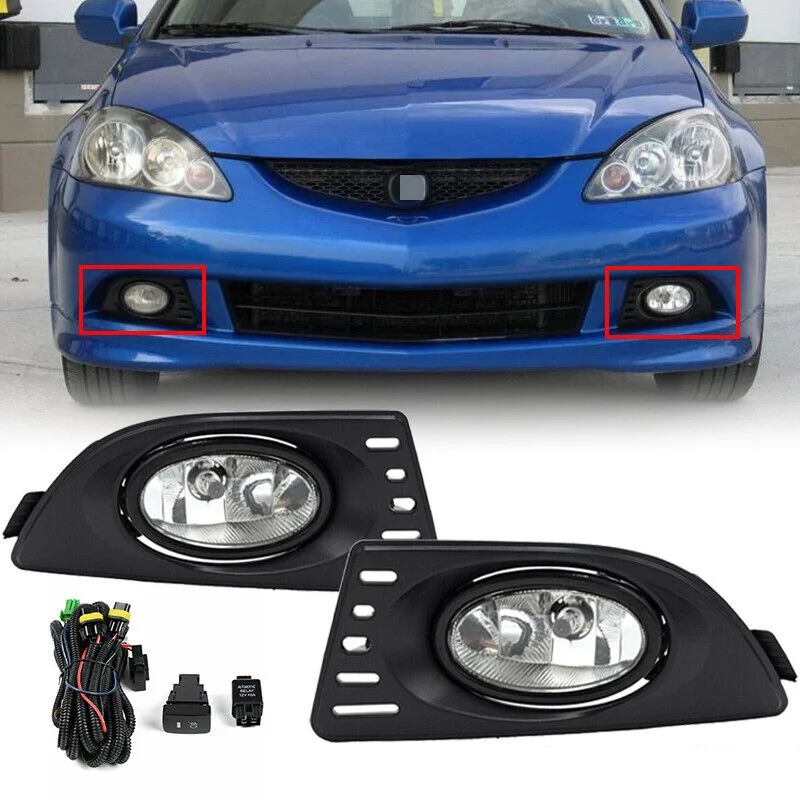 For Acura RSX 2005 2006 2007 Led Fog Lamps DRL Daytime Running Light Car Auto Accessories 12V Yellow Lens