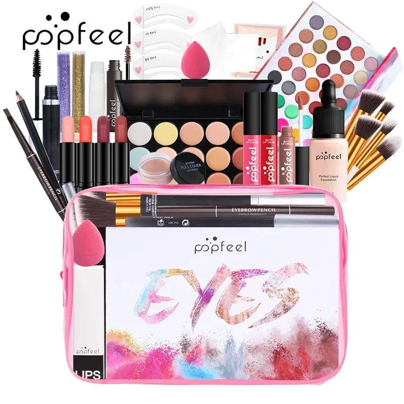 Best-Selling Popfeel Makeup Kit Full Set All In One Eyeshadow Eyeliner Powder Lips Concealer Luxe Sets Gifts for Women Cosmetics