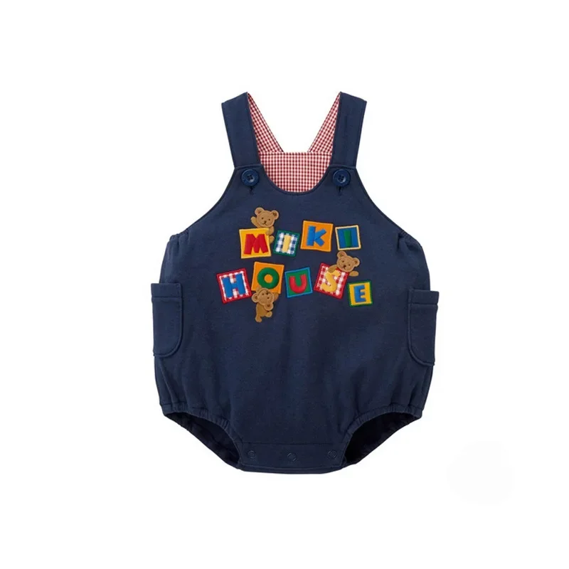 Children\'s Overalls Pants Japanese Cartoon Little Bear Letter Boys and Girls\' Field Chicken Pant Shorts Baby Boy Clothes