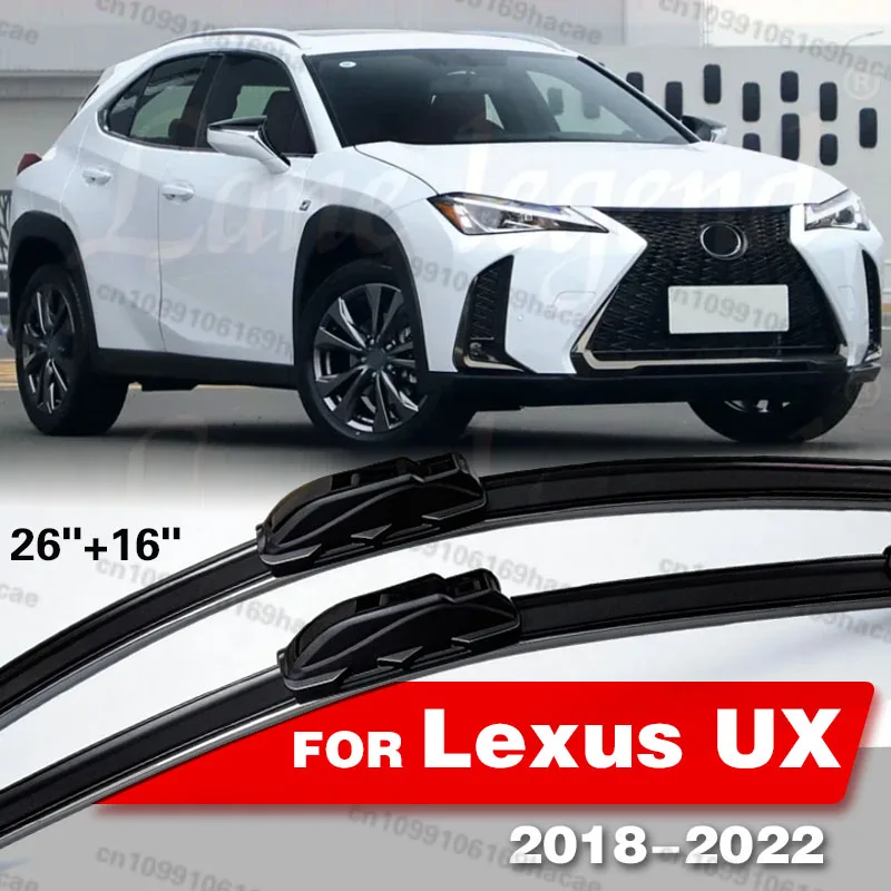 

Комплект из 2 щеток стеклоочистителя для Lexus UX 2018-2022 годов выпуска, передние, прочные резиновые, 26"+16"
