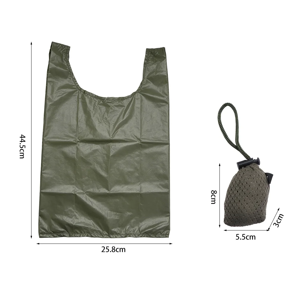 Portable Nylon Folding Shopping Bag Nylon Folding Mechanism Reusable Tote Bag Waterproof Material Durable Ultra-light Eco Bag
