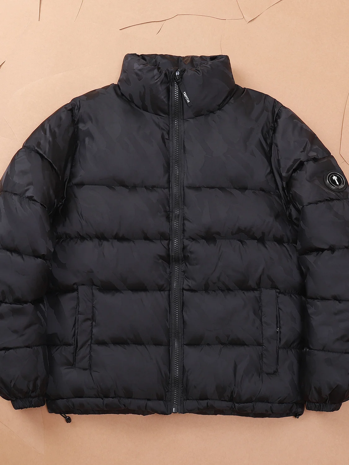 

Thickened Camouflage Stand Collar Cotton Jacket for Men And Women Street Style Winter Zipper Coat Short Length Youth Trend