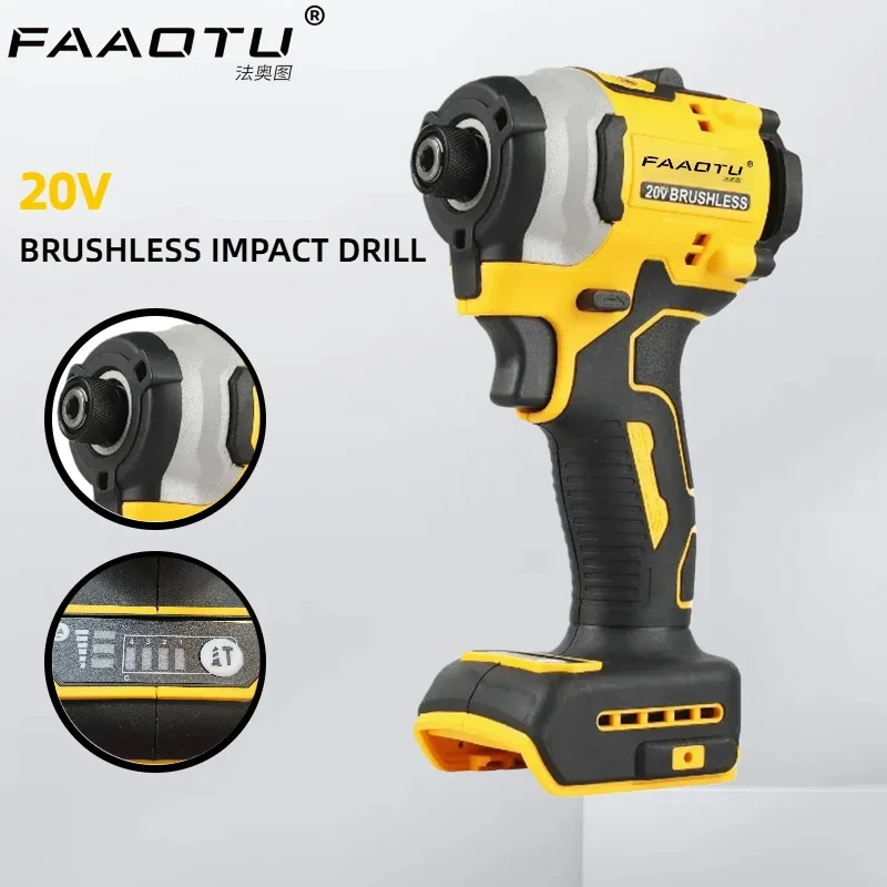 faaotu-850-20v-brushless-impact-driver-same-performance-as-dw compatible-with-dw-batteries-no-battery