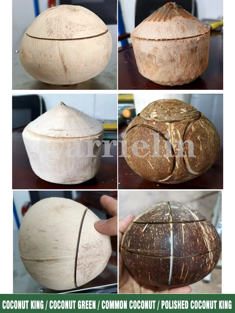 Mesin Pembuka Tutup Kelapa Mesin Pembupas Penutup Kelapa Elektrik Komersial Mesin Penembakan Otomatis Penuh 220V