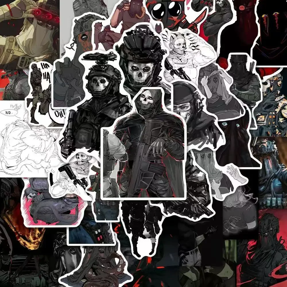 118 шт. Call of Duty COD призраки мультфильм граффити наклейки телефон гитара ноутбук чемодан водостойкая наклейка дети