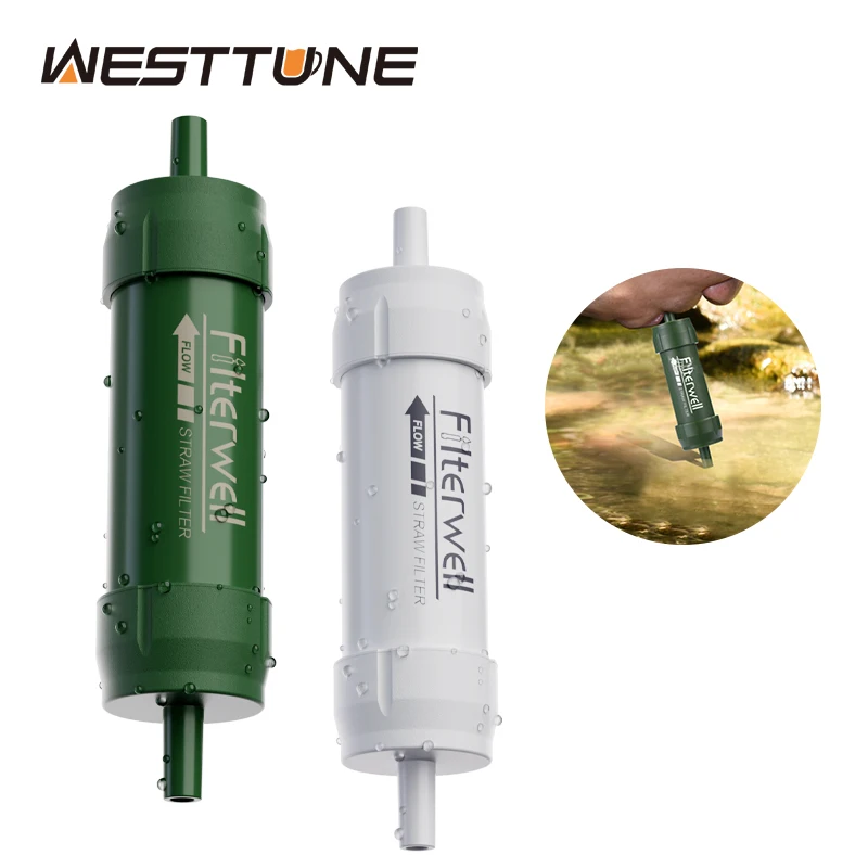 Outdoor Mini Water Filter Straw Water Purification for Survival or Emergency Supplies Portable Micron Water Purifier for Storm