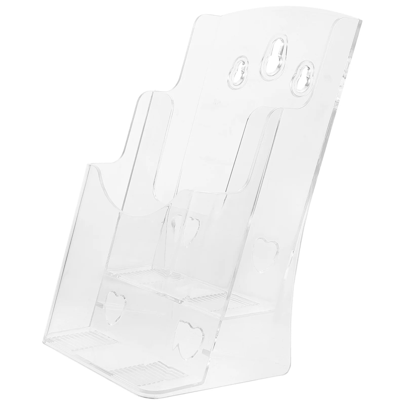 Clear Brochure Rack Data Acrylic Holder Display Stand File Organizer Document