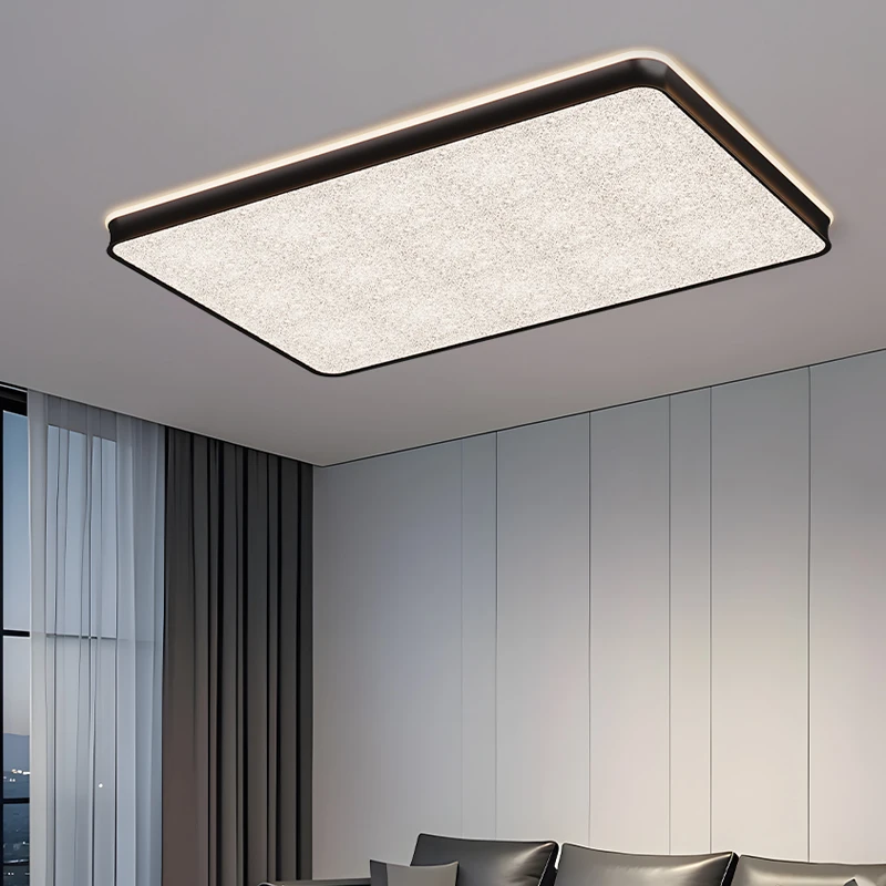 Plafonniers LED minimalistes pour salon, lampe rectangulaire moderne en résine, luminaire de chambre à coucher haut de gamme avec protection oculaire