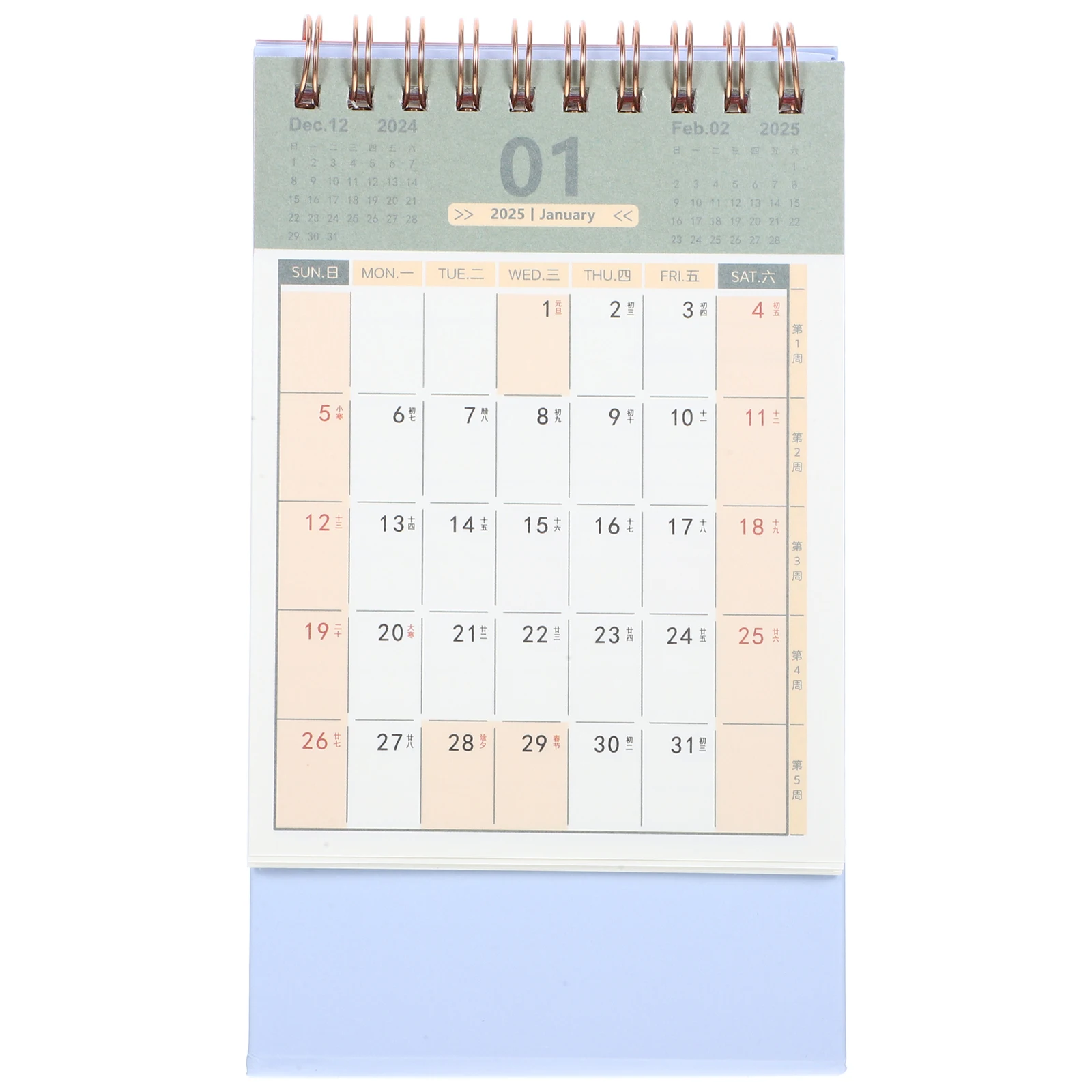 

Simple Calendar Aesthetic Desk Small Academic Mini Daily Standing Cute 2025 Yearly Planner Tabletop Month Date Changeable Home