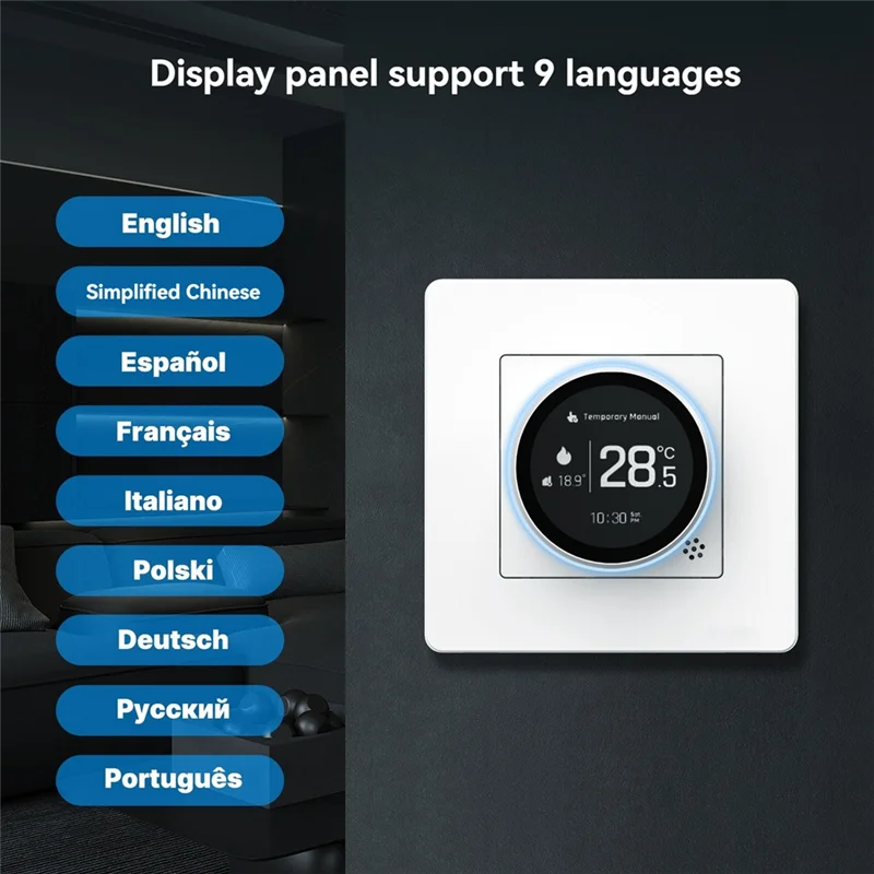 【المنتجات الأكثر مبيعًا】Tuya Zigbee Smart Knob Thermostat جهاز التحكم في درجة الحرارة للتدفئة الأرضية الكهربائية يعمل مع Alexa Google Home