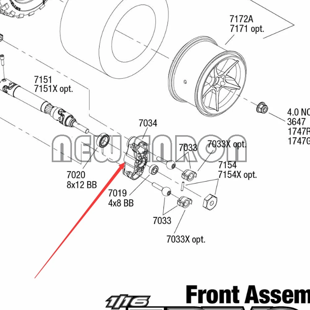 NEW ENRON 2Pcs Aluminum Steering Hub Carrier(L/R) 7034 RC CAR 1/16 For RC Traxxas 1:16 E-Revo VXL Slash 4WD Summit VXL