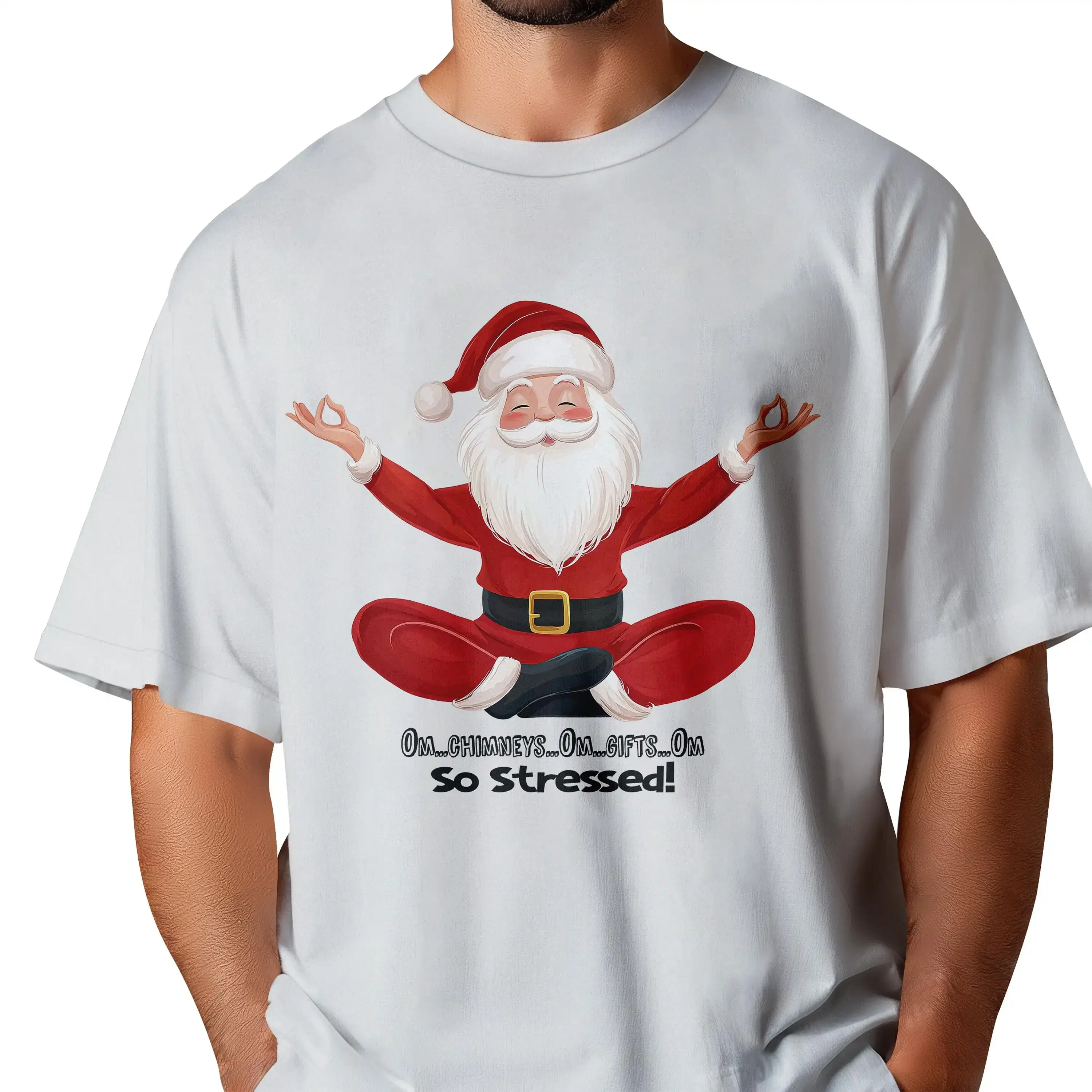 T-Shirt „Santa's Having a Meltdown“, klassisches T-Shirt, das sogar eine Pause braucht