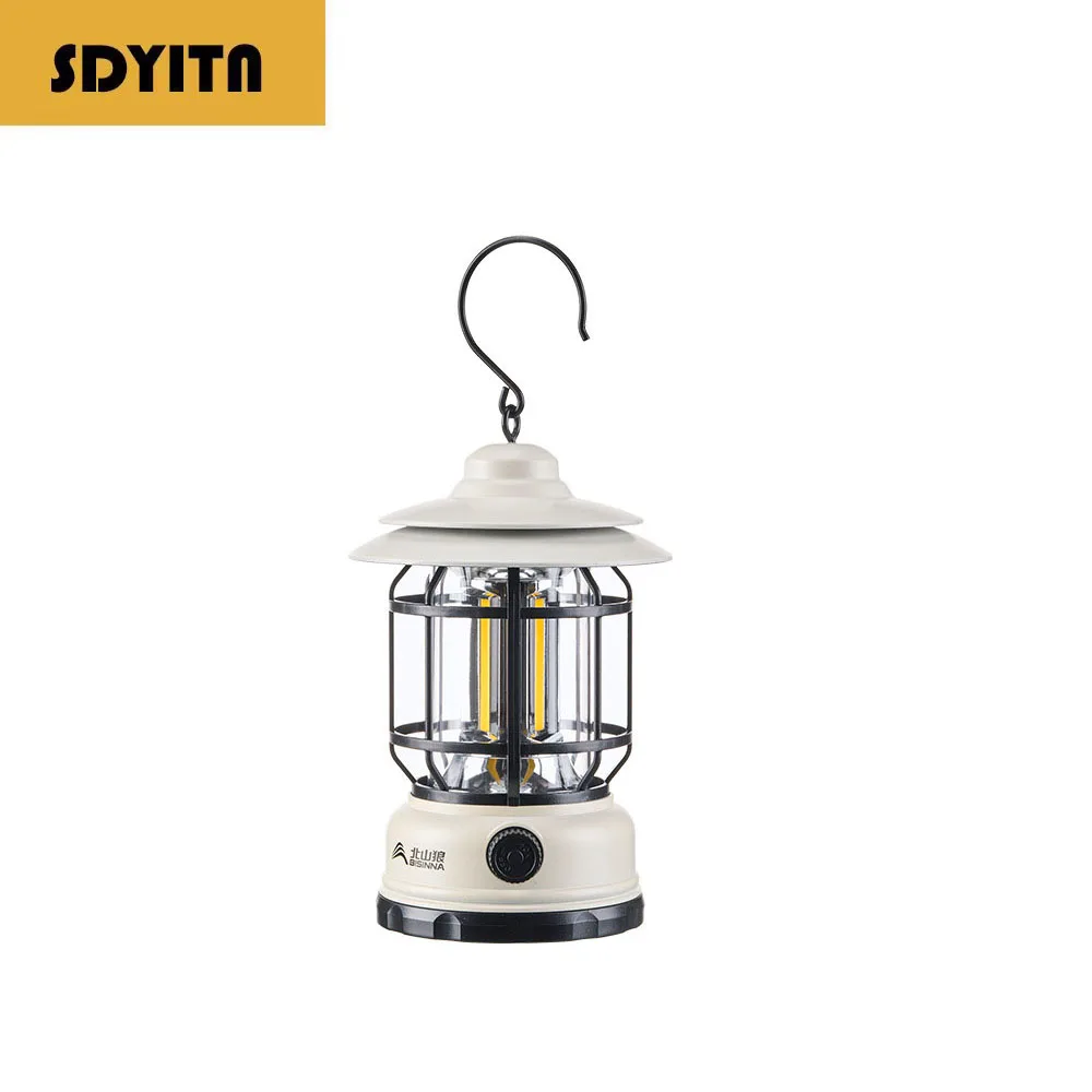 

Long-lasting Camping Lamp with Vintage Atmosphere, Waterproof and Charged for Outdoor Tent and Hiking