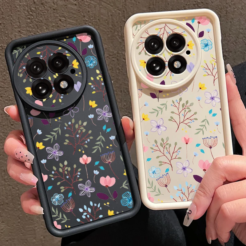 Handyhülle mit kleinem Blumenmuster für OnePlus 15 13 13T 12 13R 12R 11R 5G, weiche TPU-stoßfeste Abdeckung für OnePlus Nord 5 Ace 5 3 2
