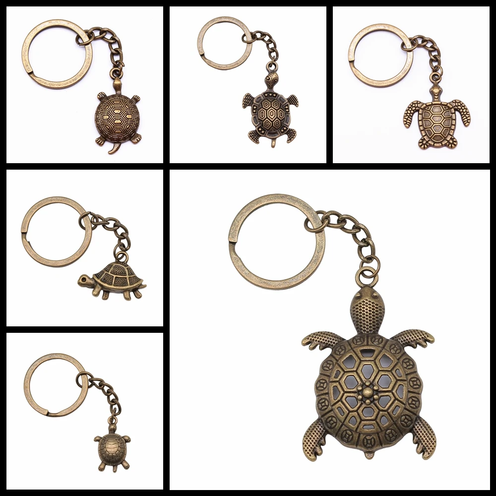 Souvenirs Gift Women Keychain Sea Turtle Pendant Keyring DIY Metal Holder Chain Creative Party Jewelry Accessories Gift