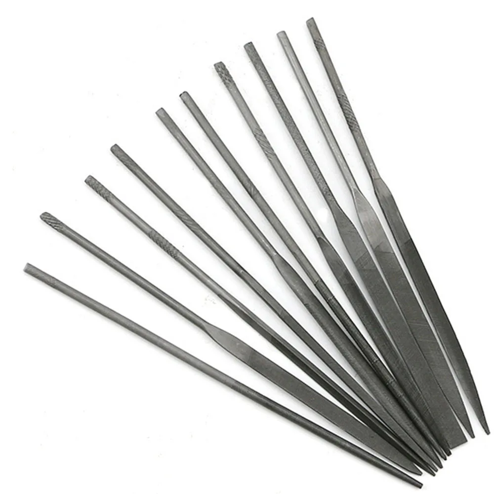 10Pcs 140mm Metal Needle Files Gold Silver Acid Solution Scrap Metal Jewelry Testing Test Kit