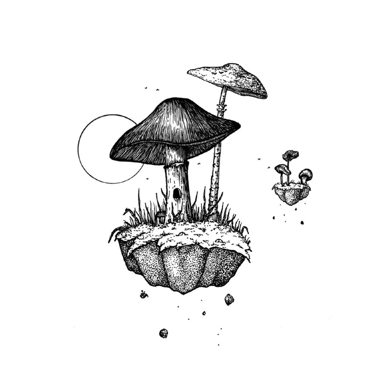 2021 New DIY Clear Stamps For Scrapbooking Paper Making Mushroom Landscape Embossing Craft Card Transparent Seal No Dies