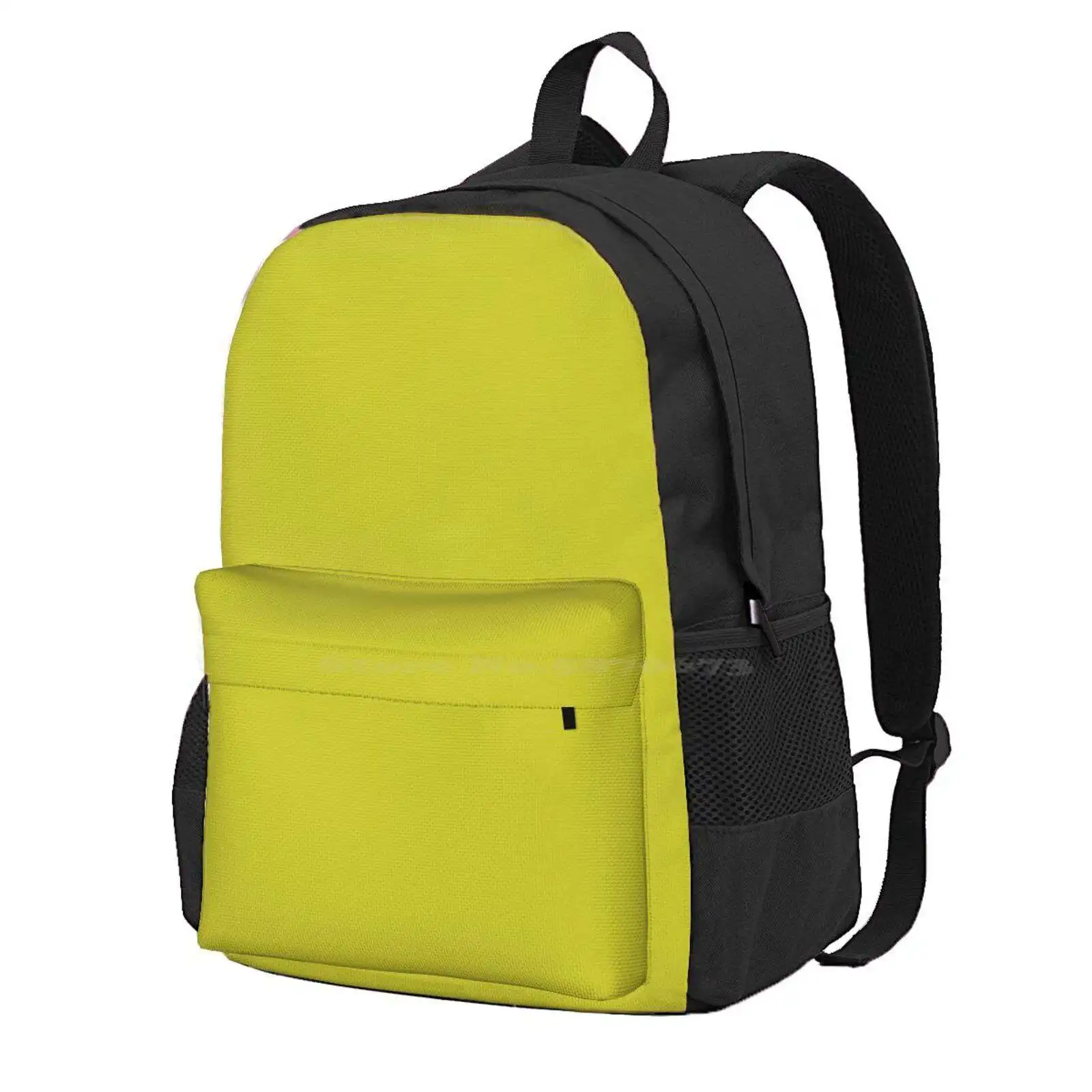 Solid Chartreuse Hot Sale Schoolbag Backpack Fashion Bags Solid Chartreuse Colors Neon Green Layering Tops Cases Skins Spiral