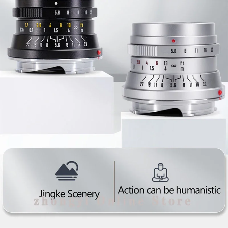 Zhongyi Optcis 28mm F5.6 Cameras Lens Full Frame Manual Lens For Leica M Nikon Z Canon EF Fujifilm XFGFX Sony E L Mount Cameras