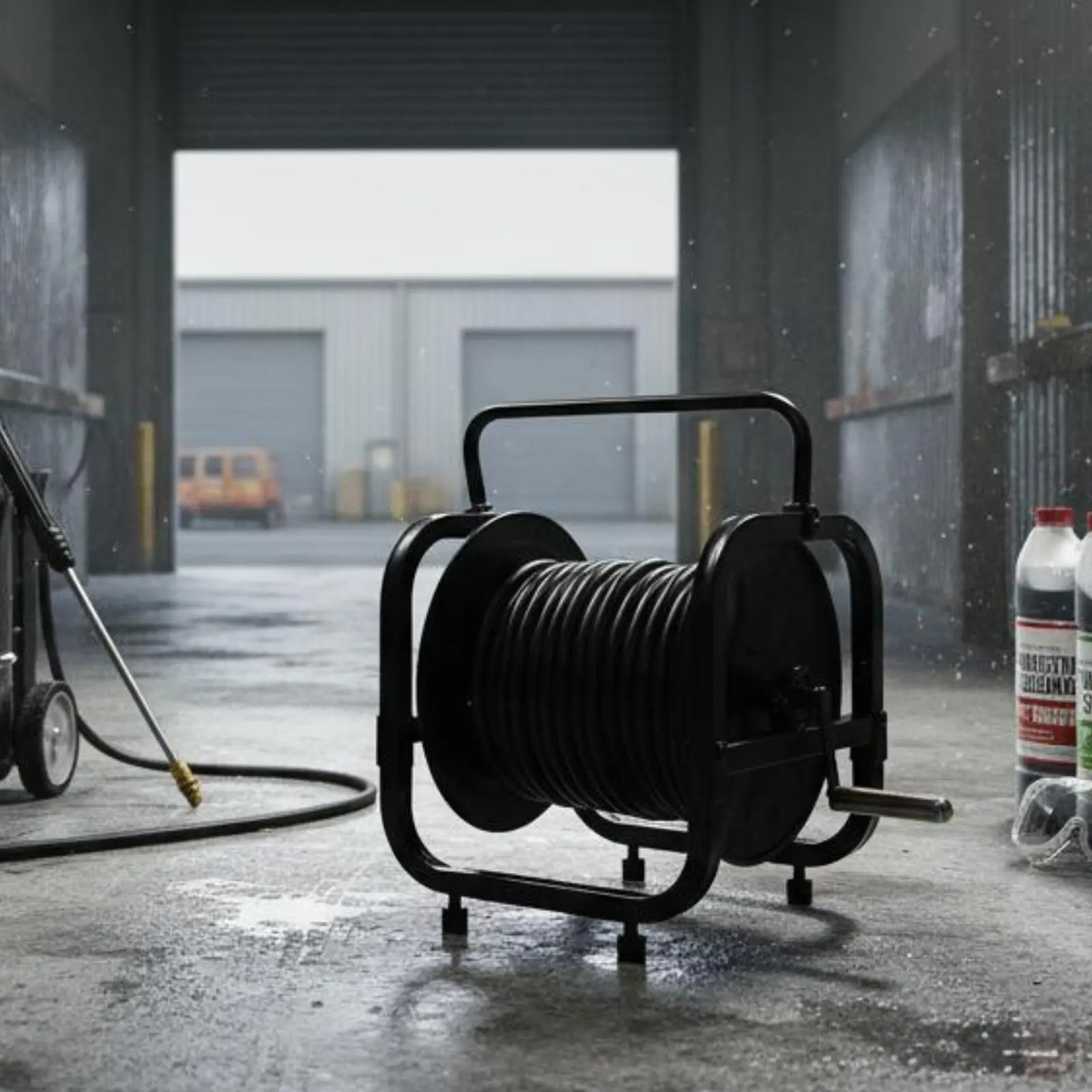 

Sprayer Hose Reel Automatic Winding Electric Hose Reel Farm Equipment Long-Lasting Leak Proof Fittings for Farmers