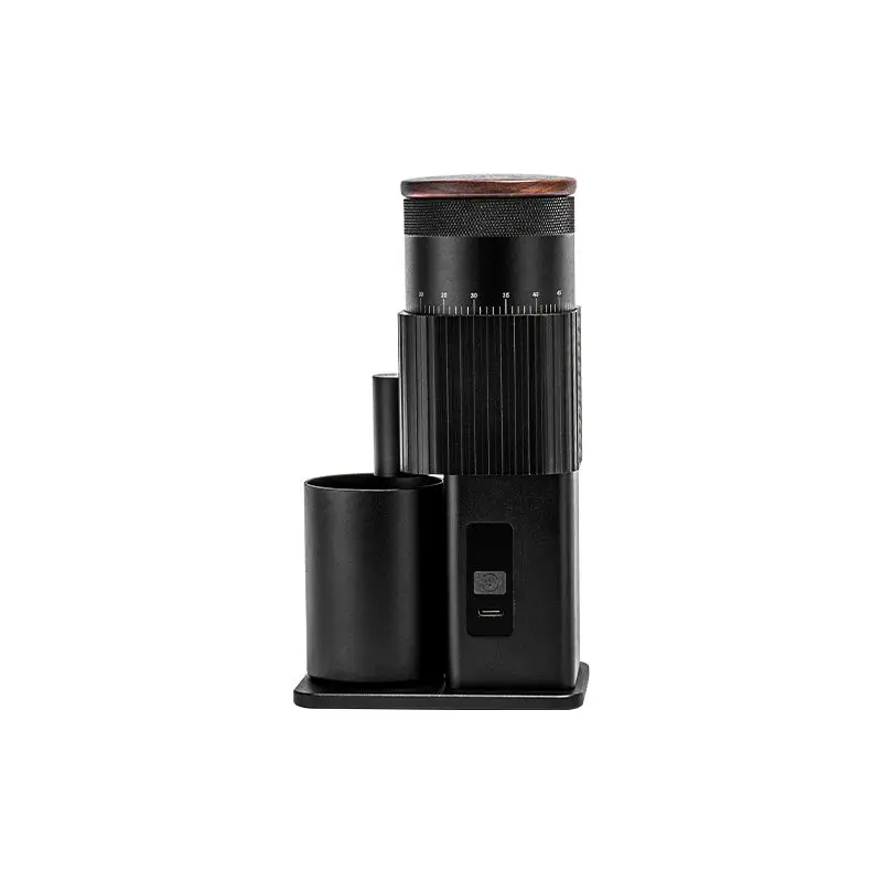 Al-alloy 420 Stainless Steel Conical Burr Electric Coffee Grinder 65 RPM Type-C USB Rechargeable Coffee Grinder for Home Travel