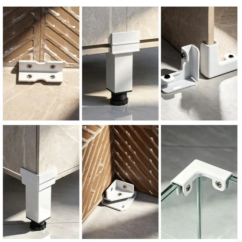 Modern L Type Leveling Pad Easy to Install & Reusable Aluminum for Furniture 55KF