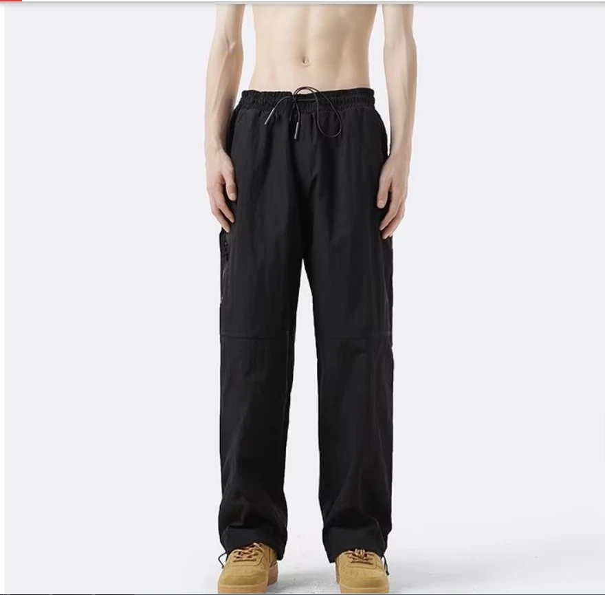 Men's outdoor all-in-one straight mountain casual pants 2024 new high street vintage cargo pants