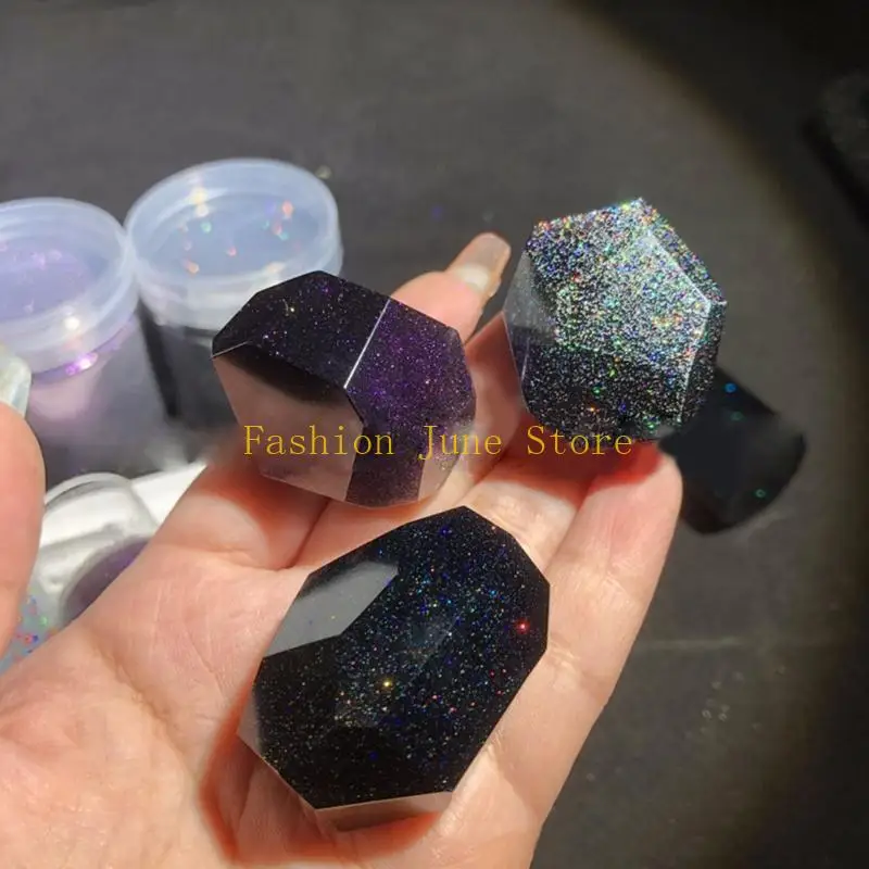 

N5KA Fine Glitter Powder for Nail Black Glitter Resin Craft