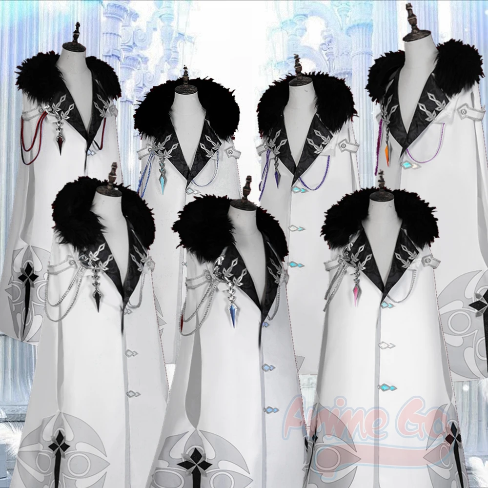 Genshin Impact Fatui Cosplay Costume Doctor Arlecchino Capitano Tartaglia Marionette Pulcinella Colombina Adult Cloak C07575