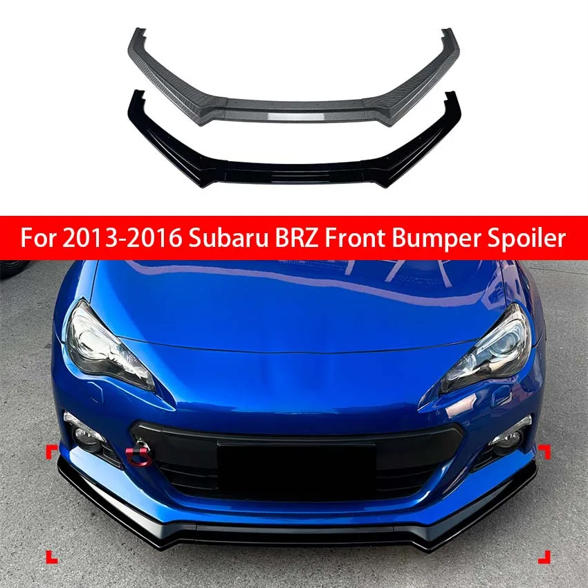 

For 2013-2016 Subaru BRZ Front Bumper Spoiler Splitters Lip Diffuser Spoiler Cover Guard Bright Black Car Tail Adjustment Kit