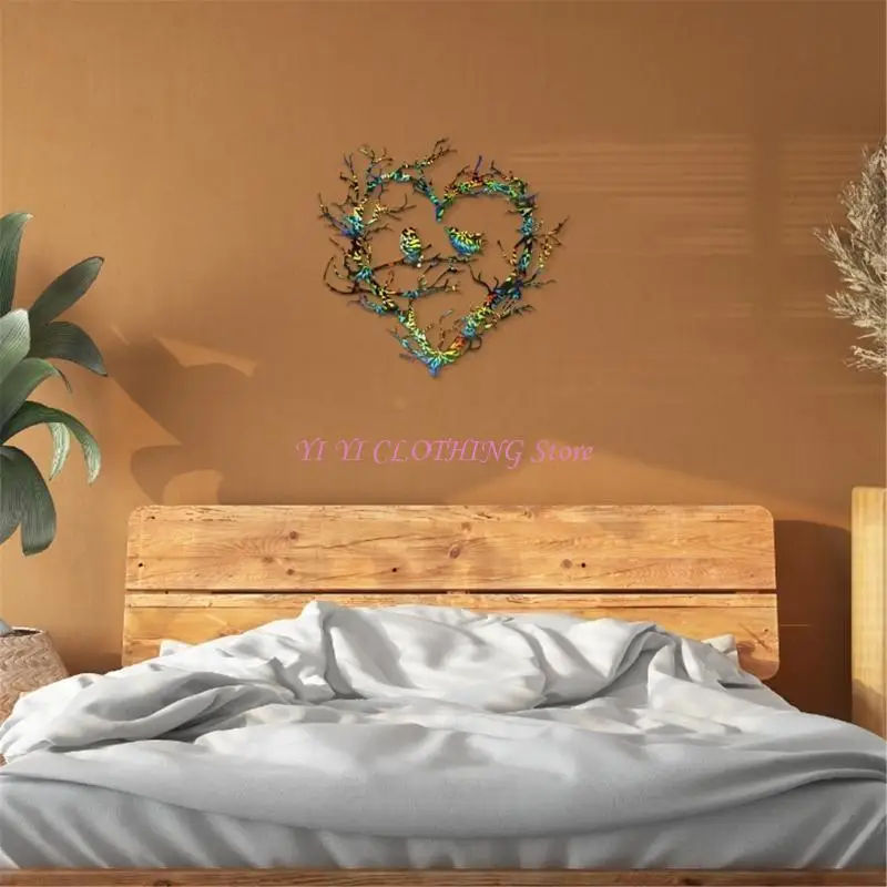 N5KF Creative Heart Bird Nest Decoration Mould Epoxy Resin Animal Wall Art Mold for Craft Enthusiasts Jewelry Making Supplies