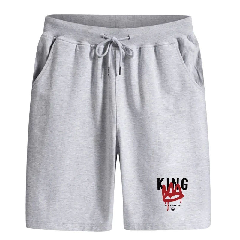 

King Printing Men's Short Sportswear Casual Short Trouser Outdoors Jogging Sports Man Shorts Summer Fashion Street Half Pants