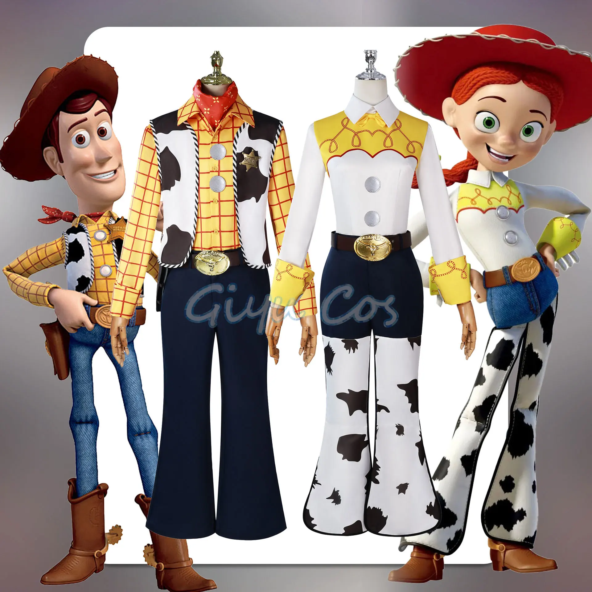 

Woody Cosplay Costume Jessie Adult Carnival Anime Halloween Party Costumes Masquerade Uniform