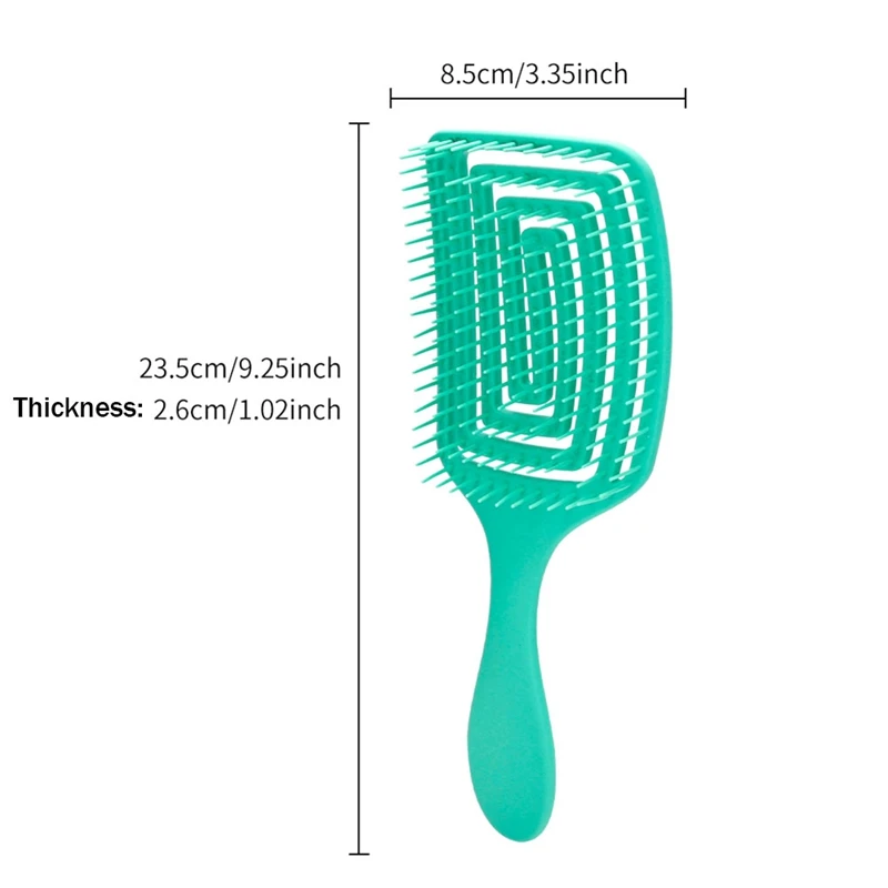 2X Hairbrush Hair Scalp Massage Comb Wet Dry Curly Detangle Hair Brush Salon Hairdressing Styling Tools Easy To Use