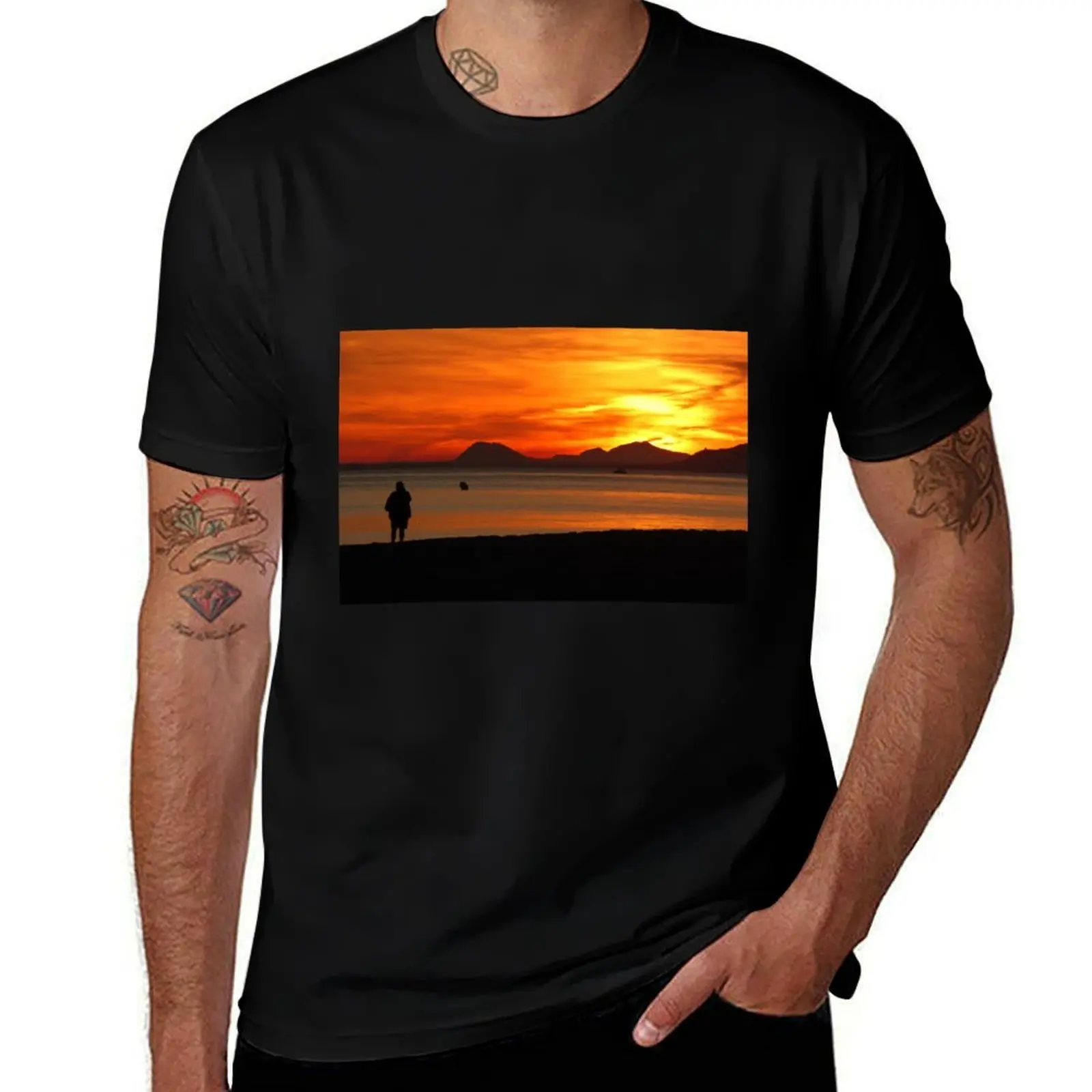 

Benidorm Sunset Costa Blanca Spain T-Shirt T-shirts oversize designer shirts cute clothes cotton man t-shirts men clothes