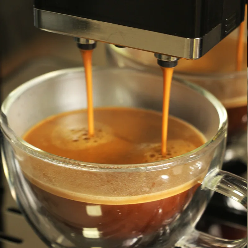 ماكينة صنع القهوة التجارية الأوتوماتيكية بالكامل بمضخة ضغط 19 بار مع حاوية فول كبيرة