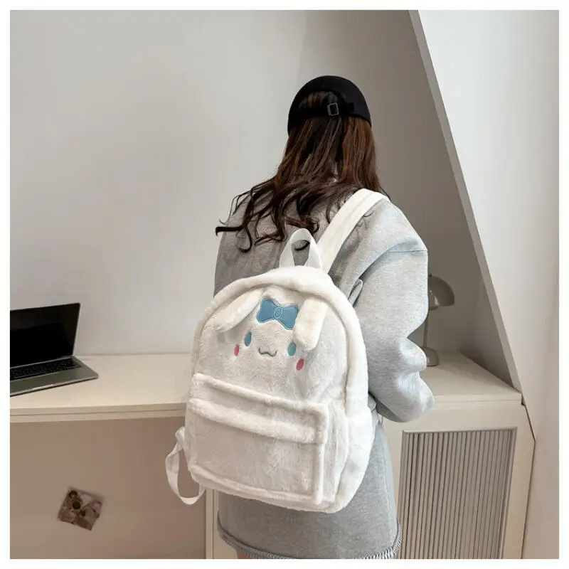 Ransel Boneka My Melody Kartun Baru Sanrio Anime Hello Kitty Cinnamoroll Kapasitas Besar Tas Boneka Lucu Hadiah untuk Siswi