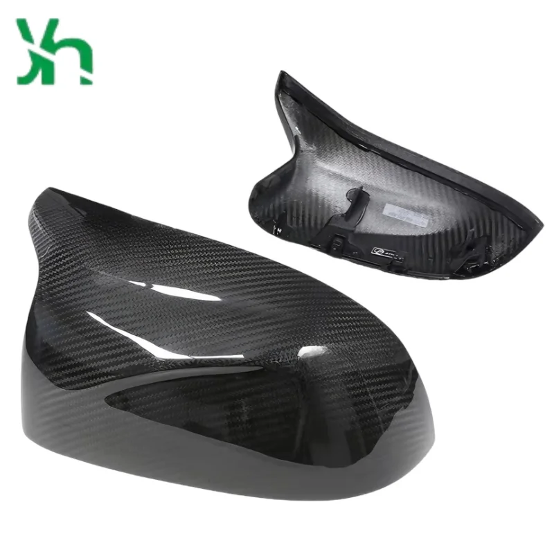 ل BMW X3M X4M X5M X6M F95 F96 F97 F98 الملحقات الخارجية مرآة الرؤية الخلفية إطار ألياف الكربون مرآة جانبية 4 قطع #1