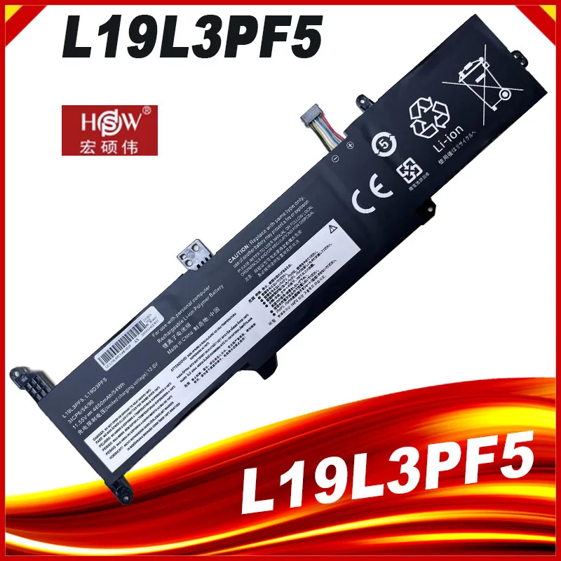 Laptop Battery for Lenovo  L19L3PF5 L19D3PF5 SB10X02598 L19C3PF7 SB10X02596 IdeaPad 3-14ADA05 Ideapad 3-15 11.55V  3Cell