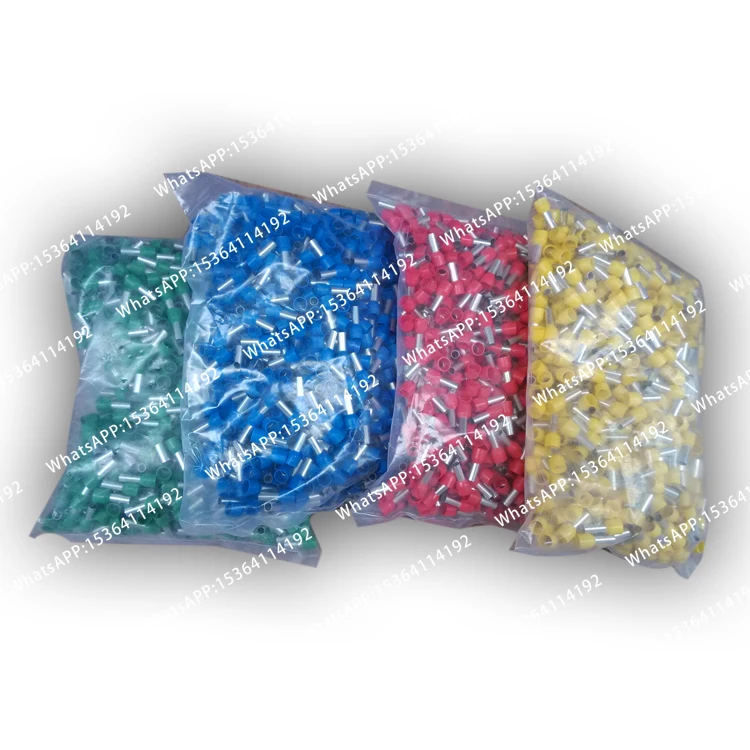 E2518 14AWG 2.5mm 2 Bootlace Ferrules for Pre Tubular Terminal Connector, Color Randomly Sent