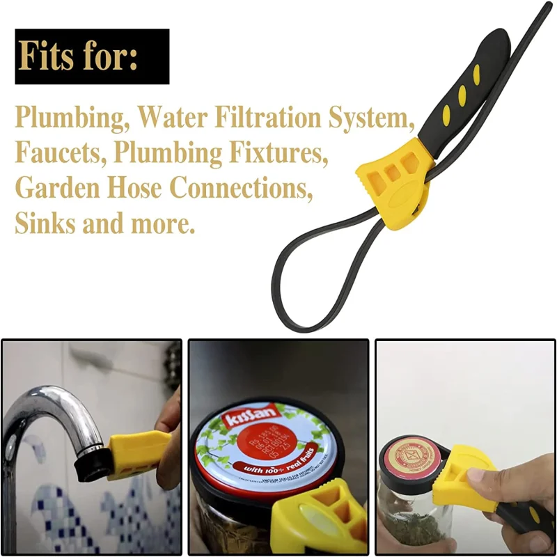 Belt Wrench oil filter puller Strap SpannerChain Oil Filter Cartridge Disassembly Tool oil filter wrench Adjustable Strap Opener
