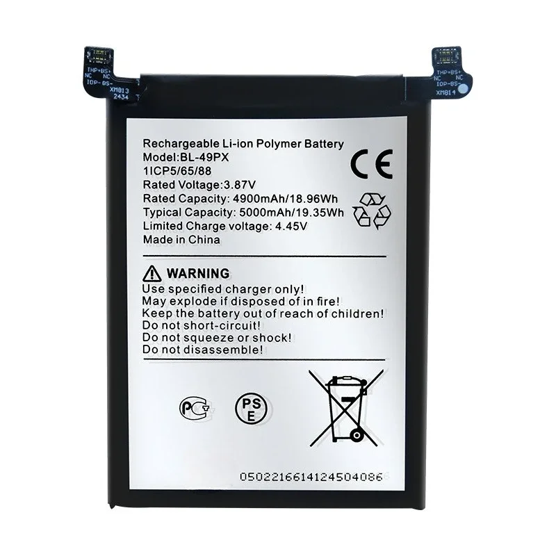 5000mAh BL-49PX Replacement Battery For Infinix Note 30 Pro X678B Note 30 Mobile Phone Batteries