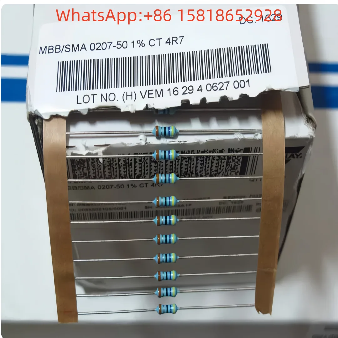 10pcs VISHAY-BC 4.7R 4R7 Resistor MRS25 MBB0207 Copper Lead Metal Film