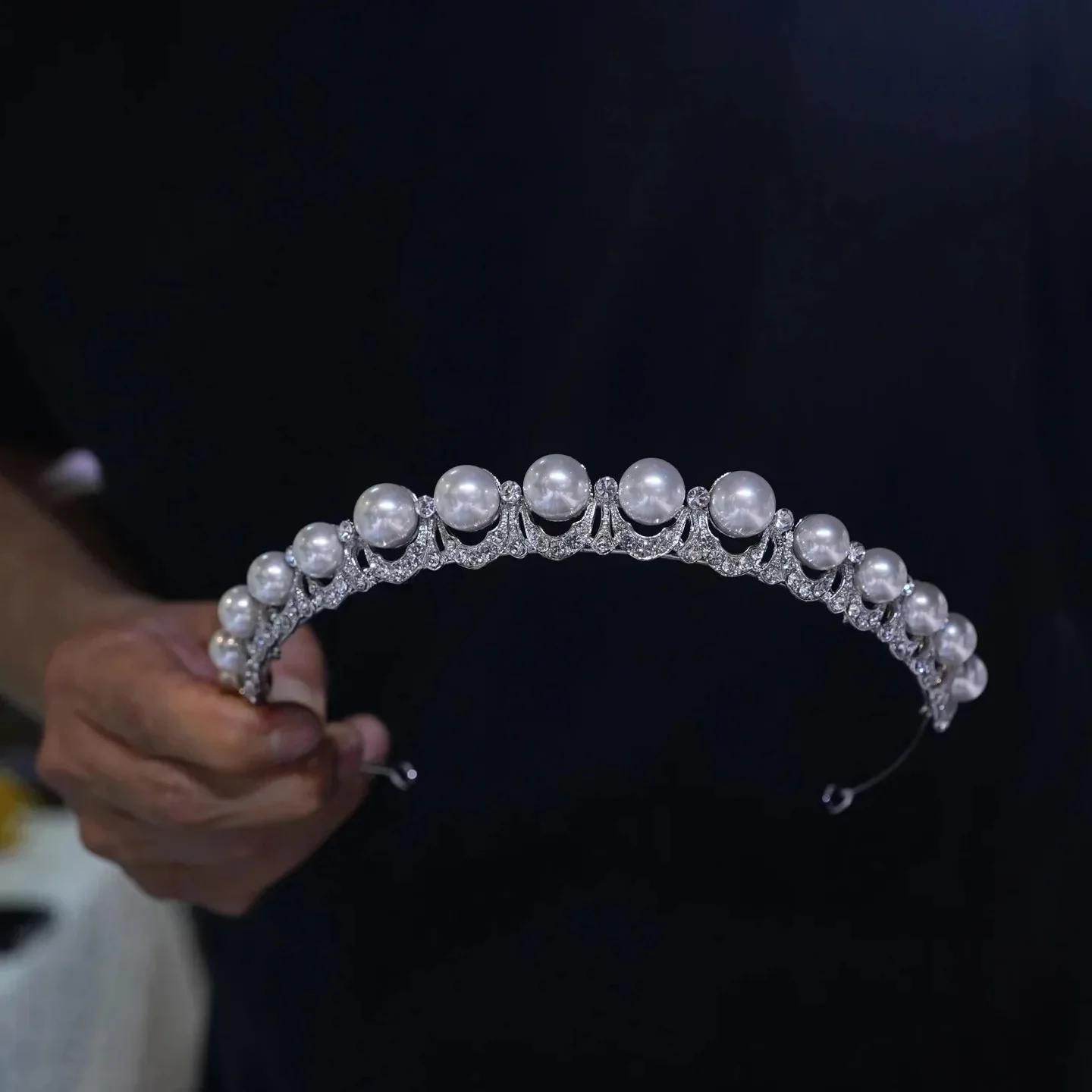 

Сверкающий корейский жемчуг, свадебные диадемы, головные уборы, свадебные повязки на голову, аксессуары для волос невесты, вечерний головной убор
