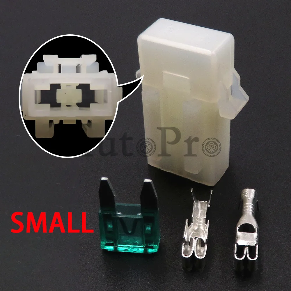 1 Set Car Small InLine Fuse Holders With Terminal Auto Power AC Assembly Connector Mini Blade Type In-line Fuse Holder