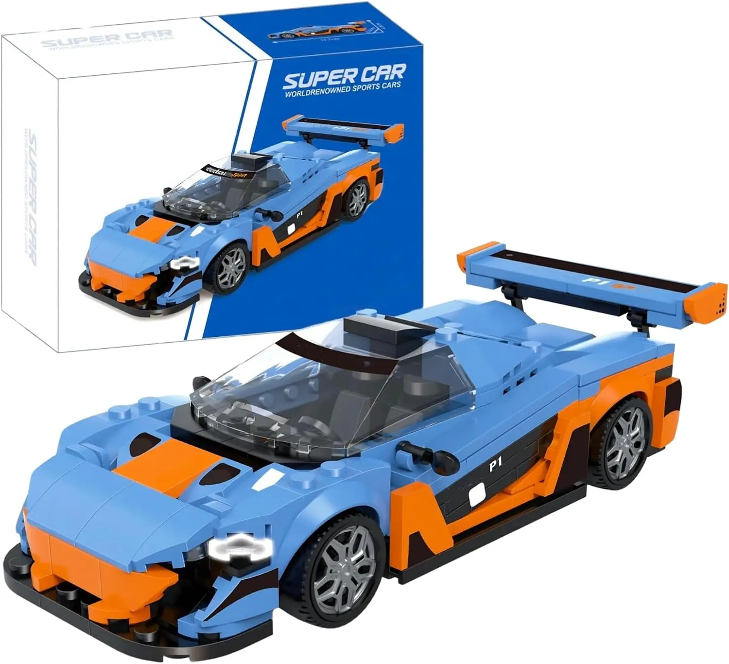 

High-Speed P1 Hypercar Building Blocks Kit, 359PCS Detailed Racing Car Model, Ideal for Motorsport Enthusiasts & Collectors